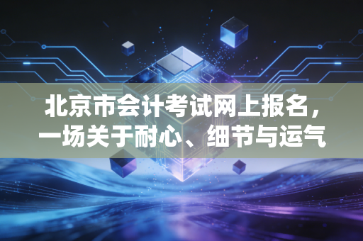北京市会计考试网上报名,一场关于耐心、细节与运气的数字战役