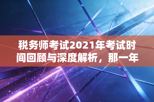 税务师考试2021年考试时间回顾与深度解析，那一年我们在寒冬中奔赴的战场