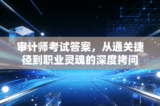 审计师考试答案，从通关捷径到职业灵魂的深度拷问