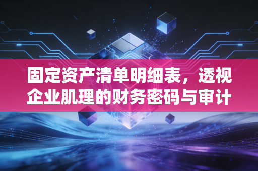 固定资产清单明细表，透视企业肌理的财务密码与审计实录