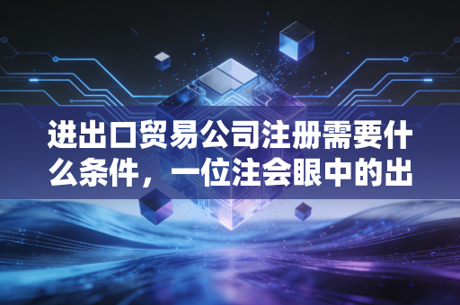 进出口贸易公司注册需要什么条件，一位注会眼中的出海通关秘籍