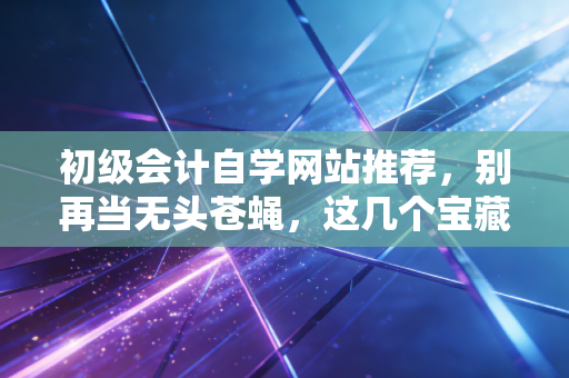 初级会计自学网站推荐,别再当无头苍蝇,这几个宝藏平台助你一次通关