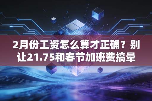 2月份工资怎么算才正确？别让21.75和春节加班费搞晕了头，这篇全给你讲透