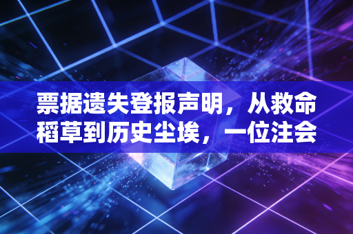 票据遗失登报声明，从救命稻草到历史尘埃，一位注会眼中的票据风控进化论