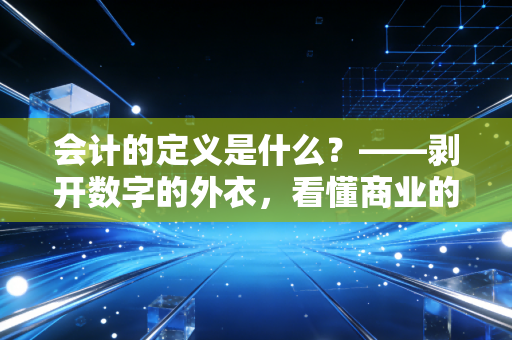 会计的定义是什么？——剥开数字的外衣，看懂商业的底层逻辑