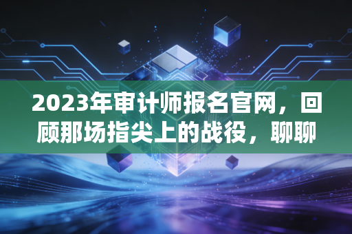 2023年审计师报名官网，回顾那场指尖上的战役，聊聊审计人的进阶之路