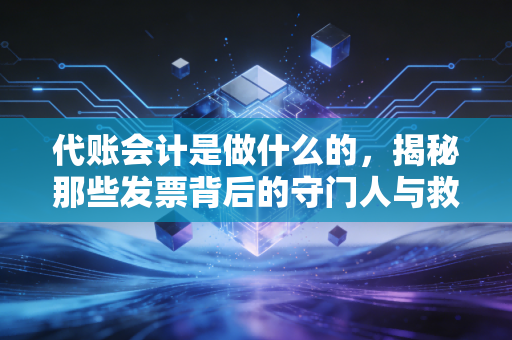 代账会计是做什么的，揭秘那些发票背后的守门人与救火队员
