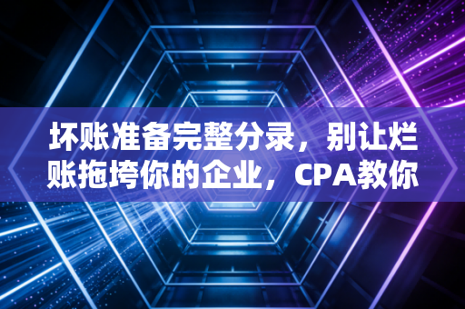 坏账准备完整分录，别让烂账拖垮你的企业，CPA教你如何优雅处理