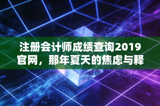 注册会计师成绩查询2019官网，那年夏天的焦虑与释怀，以及给所有考生的深情寄语