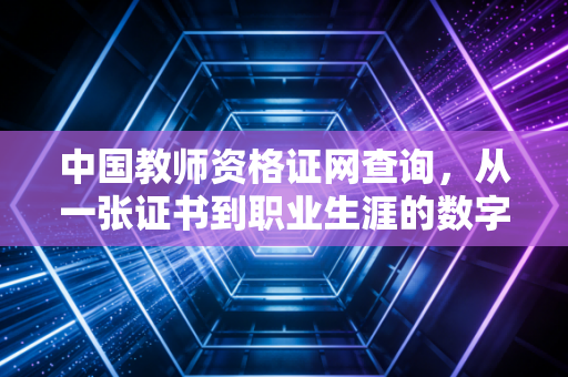 中国教师资格证网查询，从一张证书到职业生涯的数字化审计