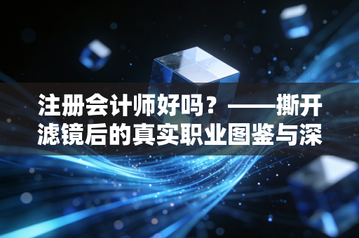 注册会计师好吗？——撕开滤镜后的真实职业图鉴与深度思考