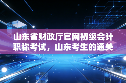山东省财政厅官网初级会计职称考试,山东考生的通关秘籍与职业启示