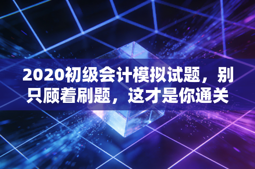2020初级会计模拟试题，别只顾着刷题，这才是你通关的最后一块拼图