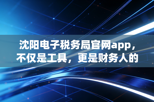 沈阳电子税务局官网app,不仅是工具,更是财务人的掌上管家