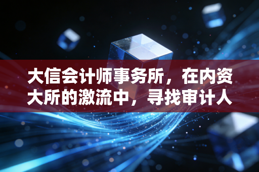 大信会计师事务所，在内资大所的激流中，寻找审计人的诗与远方