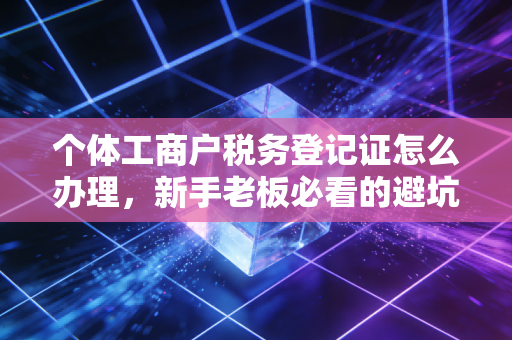 个体工商户税务登记证怎么办理,新手老板必看的避坑指南与实操全解