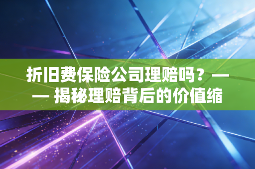 折旧费保险公司理赔吗？—— 揭秘理赔背后的价值缩水迷局与避坑指南