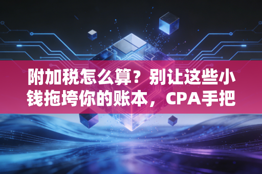 附加税怎么算?别让这些小钱拖垮你的账本,CPA手把手教你避坑