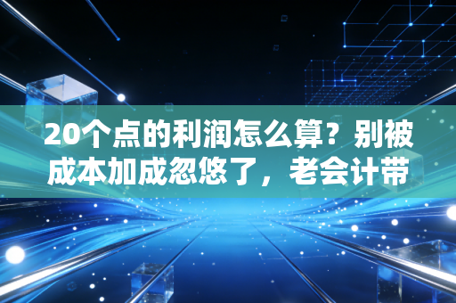 20个点的利润怎么算？别被成本加成忽悠了，老会计带你拆解背后的生意经