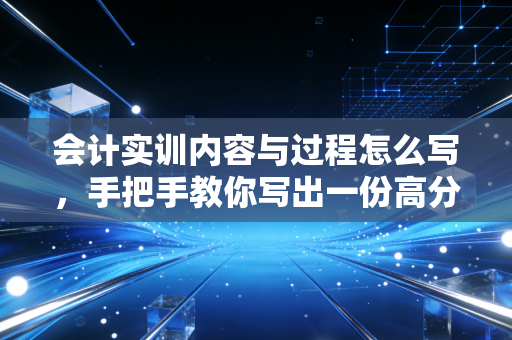 会计实训内容与过程怎么写,手把手教你写出一份高分且含金量十足的实训报告
