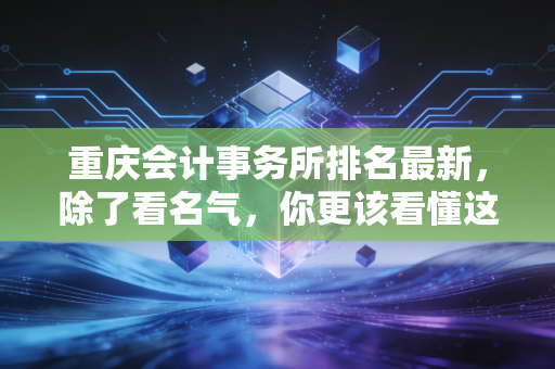 重庆会计事务所排名最新，除了看名气，你更该看懂这些潜规则