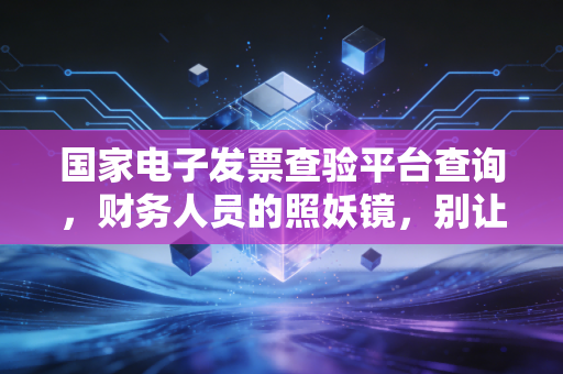 国家电子发票查验平台查询,财务人员的照妖镜,别让假发票毁了你的职业生涯