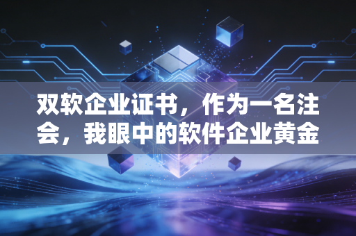 双软企业证书,作为一名注会,我眼中的软件企业黄金通行证与避税实操