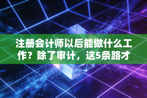 注册会计师以后能做什么工作？除了审计，这5条路才是CPA的终极归宿