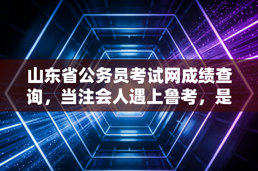 山东省公务员考试网成绩查询，当注会人遇上鲁考，是逃离内卷还是另一种修行？