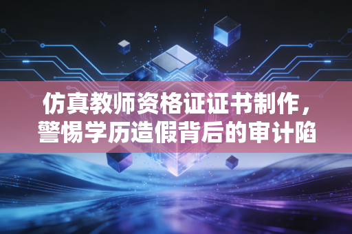 仿真教师资格证证书制作，警惕学历造假背后的审计陷阱与职业危机
