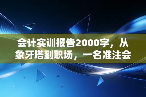 会计实训报告2000字，从象牙塔到职场，一名准注会的心路历程与实战感悟