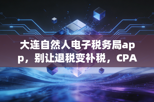 大连自然人电子税务局app，别让退税变补税，CPA手把手教你搞定个税汇算清缴