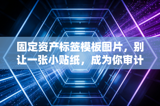 固定资产标签模板图片，别让一张小贴纸，成为你审计生涯的噩梦