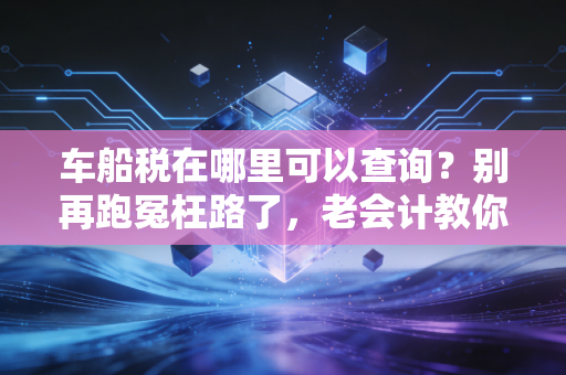 车船税在哪里可以查询？别再跑冤枉路了，老会计教你几招搞定它！