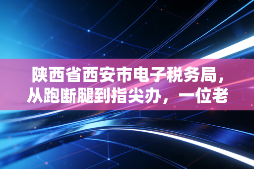 陕西省西安市电子税务局,从跑断腿到指尖办,一位老会计的肺腑之言