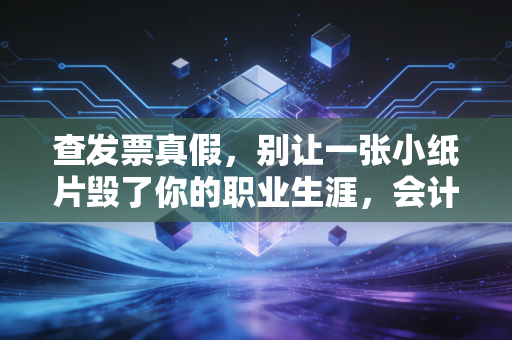 查发票真假，别让一张小纸片毁了你的职业生涯，会计人必读的避坑指南