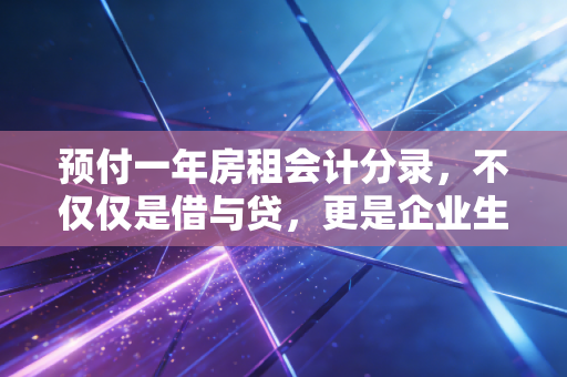 预付一年房租会计分录，不仅仅是借与贷，更是企业生存的智慧