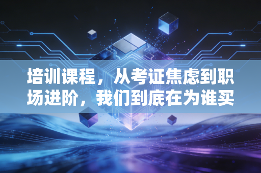 培训课程，从考证焦虑到职场进阶，我们到底在为谁买单？