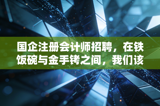 国企注册会计师招聘，在铁饭碗与金手铐之间，我们该如何抉择？