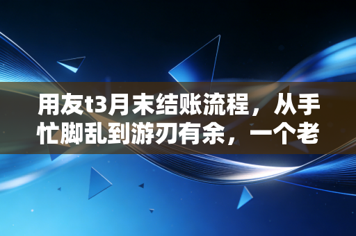 用友t3月末结账流程,从手忙脚乱到游刃有余,一个老会计的深夜独白