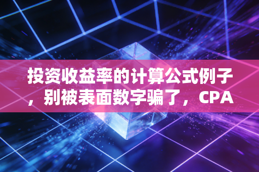 投资收益率的计算公式例子，别被表面数字骗了，CPA教你算出真正的含金量