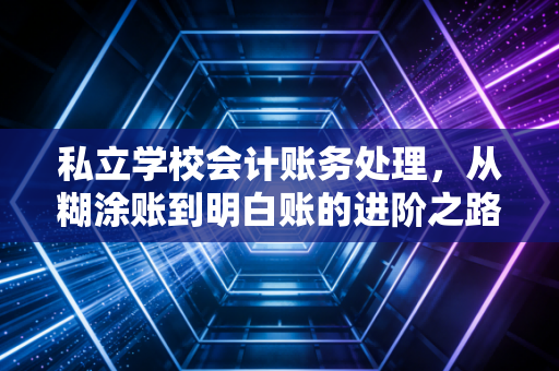 私立学校会计账务处理，从糊涂账到明白账的进阶之路