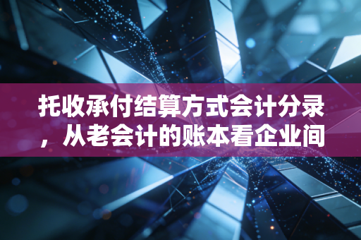 托收承付结算方式会计分录，从老会计的账本看企业间信用的博弈