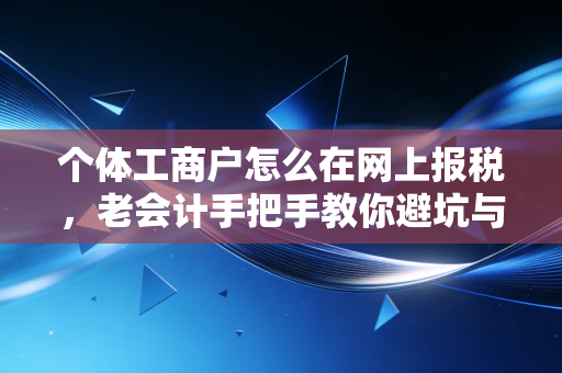 个体工商户怎么在网上报税，老会计手把手教你避坑与实操，省心又省钱