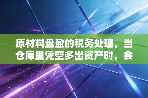 原材料盘盈的税务处理,当仓库里凭空多出资产时,会计该如何应对?