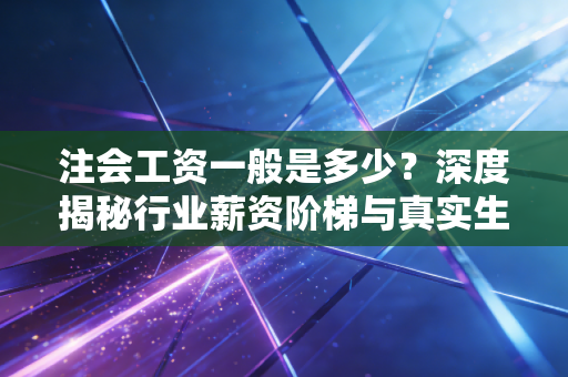 注会工资一般是多少?深度揭秘行业薪资阶梯与真实生存现状