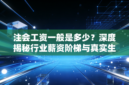 注会工资一般是多少？深度揭秘行业薪资阶梯与真实生存现状