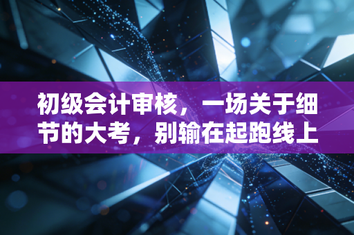 初级会计审核，一场关于细节的大考，别输在起跑线上
