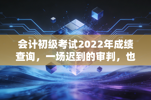 会计初级考试2022年成绩查询,一场迟到的审判,也是会计人职业生涯的真正起点