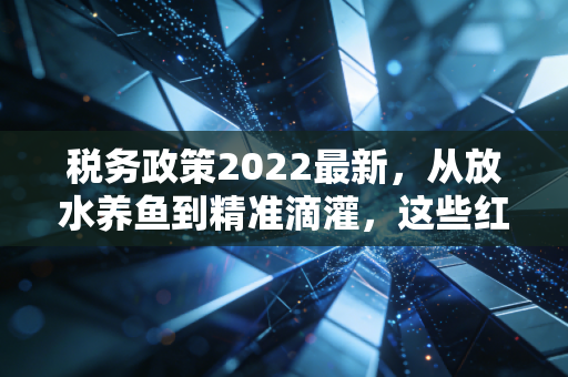 税务政策2022最新,从放水养鱼到精准滴灌,这些红利你接住了吗?